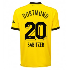 Borussia Dortmund Marcel Sabitzer #20 Replika Hjemmebanetrøje 2023-24 Kortærmet